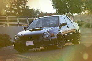 2002 Subaru Impreza with 18x10 Rota Grid wheels