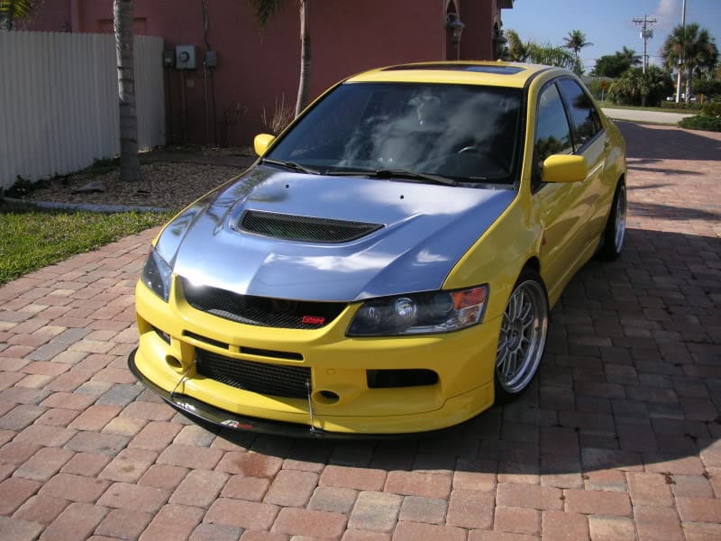 2003 Mitsubishi Lancer Evolution with 18x9 Enkei RPF1 Type RC wheels