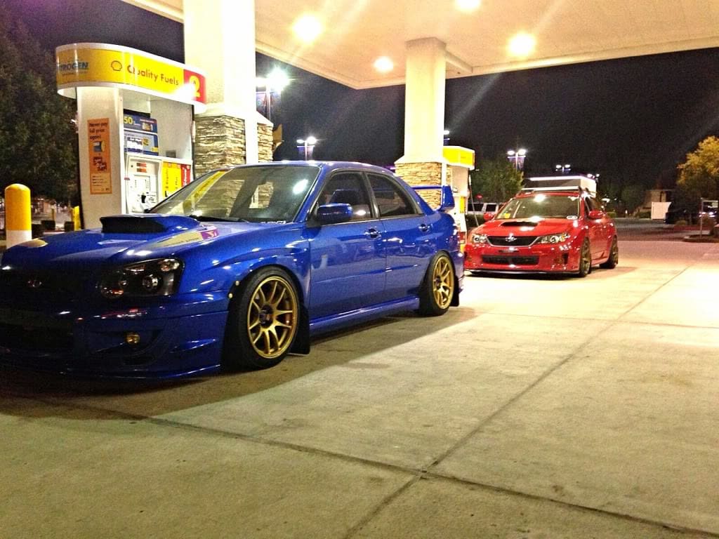 2005 Subaru Impreza with 17x9 Rota Torque wheels
