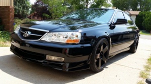 2002 Acura TL with 18x8 KMC KM775 Rockstar wheels