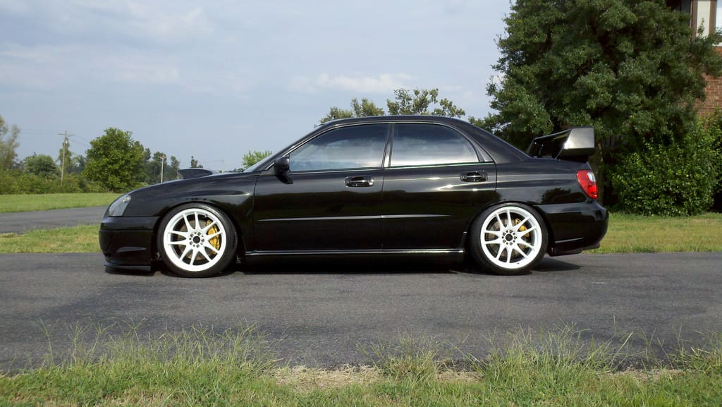 2004 Subaru Impreza WRX STi with 18x9.5 Rota Torque R wheels