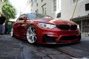 2016 BMW M4 with 20x10 Velos S3 wheels