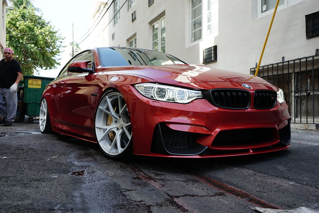 2016 BMW M4 with 20x10 Velos S3 wheels