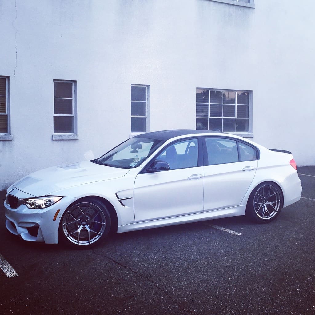 2015 BMW M3 with 19x9.5 BBS FI-R wheels