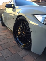 2016 BMW M3 with 20x10 BBS LM wheels