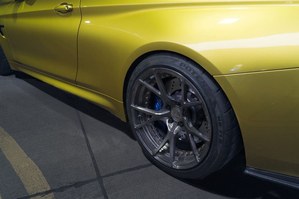 2016 BMW M4 with 19x10 Velos S3 wheels
