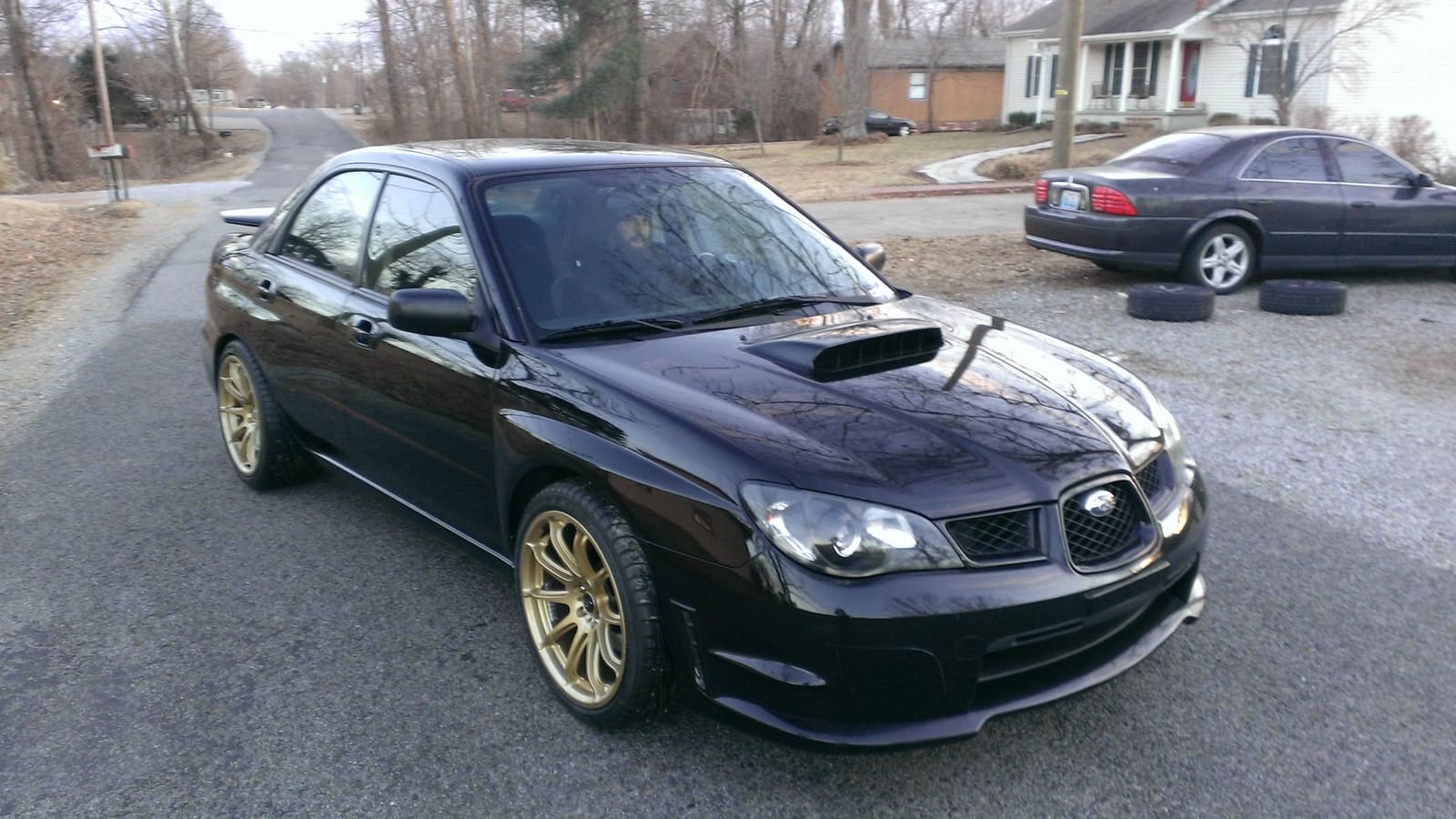 2006 Subaru Impreza with Rota T2R wheels