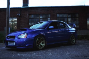 2004 Subaru Impreza with 18x9.5 Rota wheels
