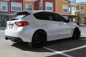 2011 Subaru Impreza WRX with 18x8.5 Rota DPT wheels