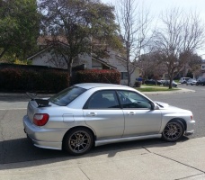 2004 Subaru Impreza with Rota wheels