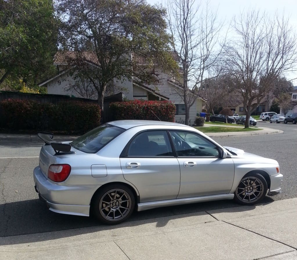 2004 Subaru Impreza with Rota wheels