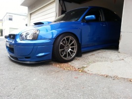 2004 Subaru Impreza with 18x8 Rota G-Force wheels