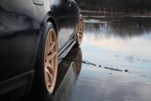 2010 Subaru Impreza with 18x9.5 Rota Torque wheels