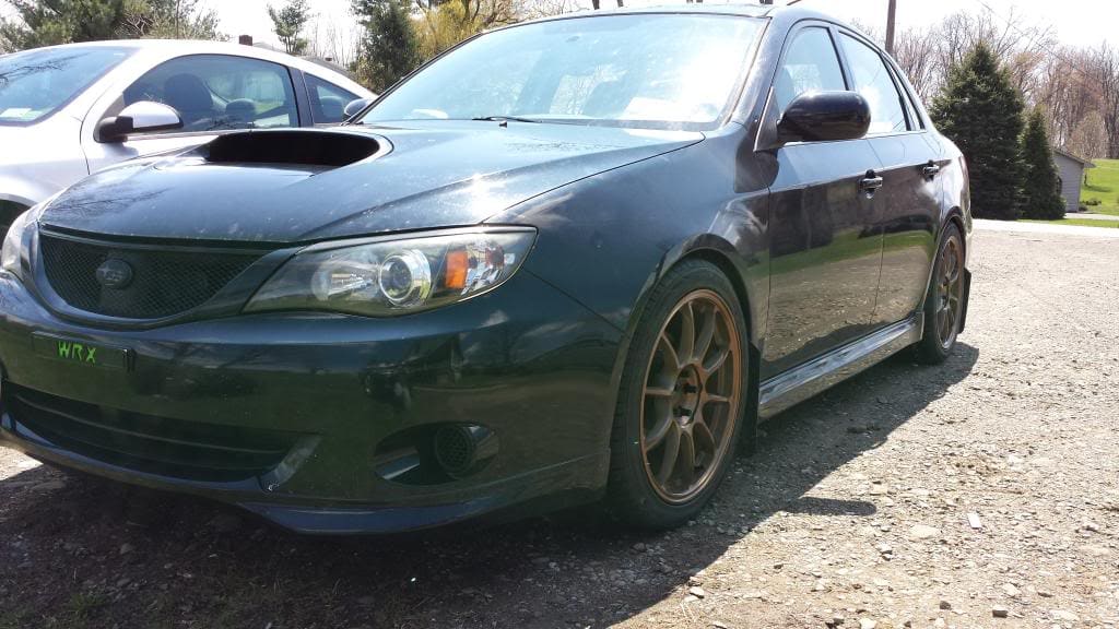 2010 Subaru Impreza with 18x8.5 Rota SS10 Sport wheels