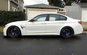 2015 BMW M3 with 19x9 Advan Racing GT Premium wheels