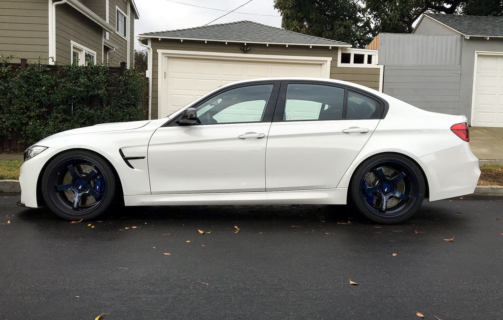 2015 BMW M3 with 19x9 Advan Racing GT Premium wheels