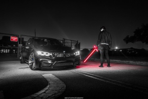 2015 BMW M3 with 20x10 Velos Solo V wheels