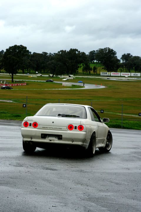 1992 Nissan R31-R34 Skyline 2dr with 17x8 Rays Engineering Volk Racing GT-7 wheels