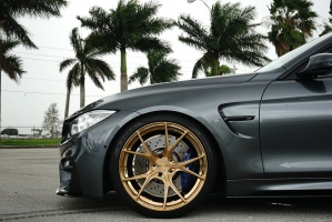 2016 BMW M4 with 20x10 Velos S3 wheels