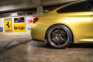 2015 BMW M4 with 19x9.5 Volk TE37 SL wheels