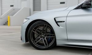 2015 BMW M4 with 20x9.5 wheels