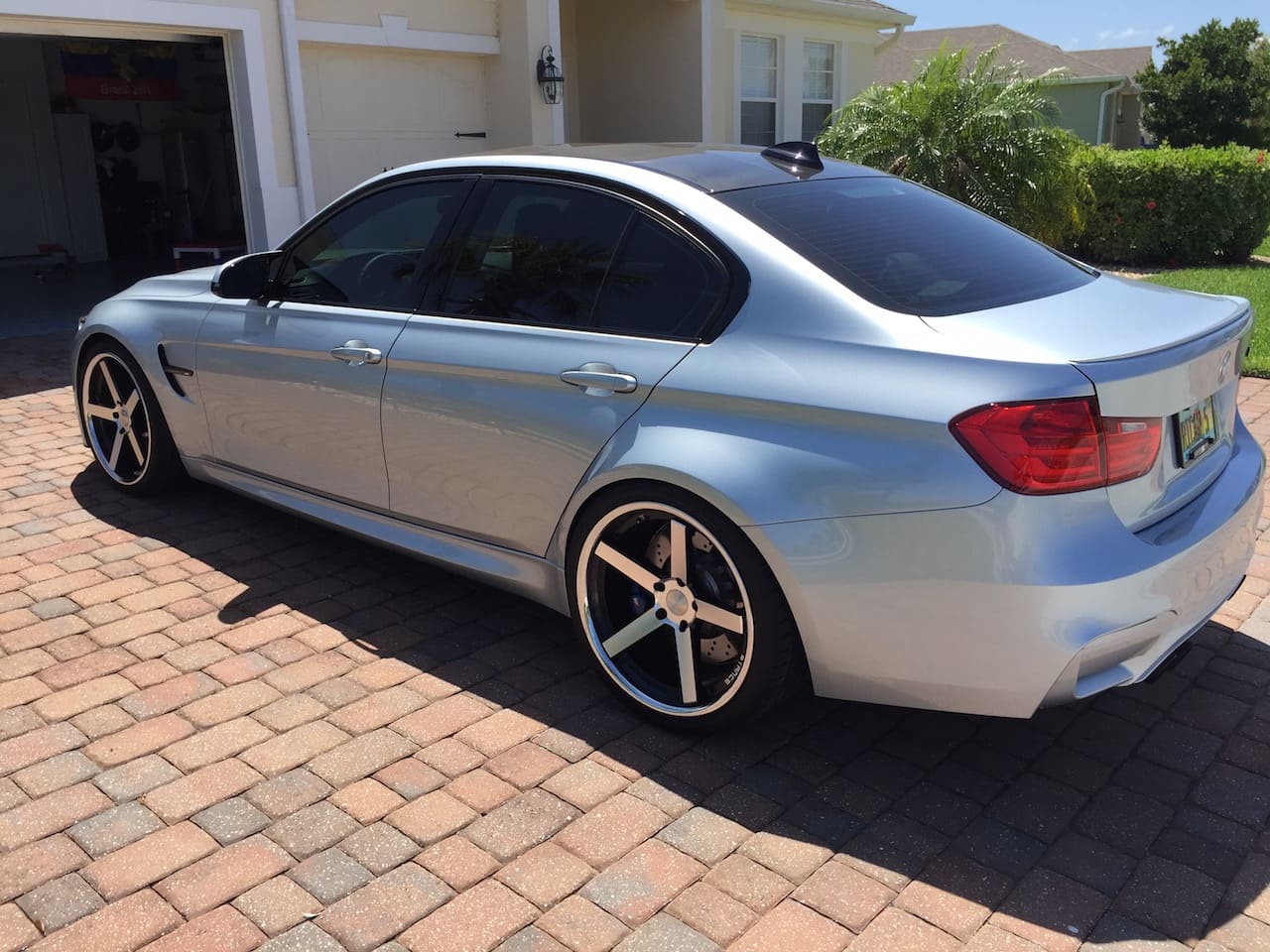 2016 BMW M3 with 20x9 wheels