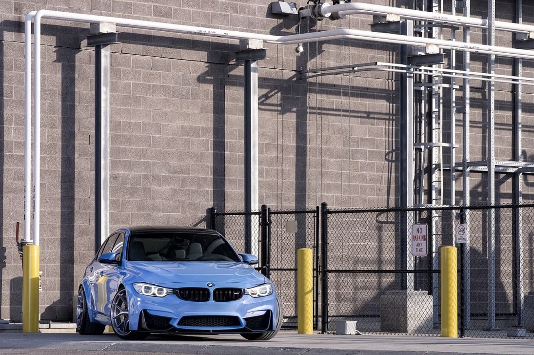 2016 BMW M3 with 20x9.5 HRE P101 wheels