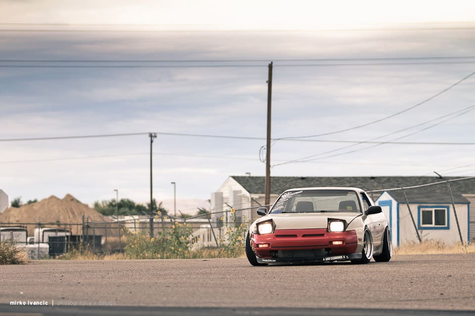 1989 Nissan S13 with 16x10 Diamond Racing wheels