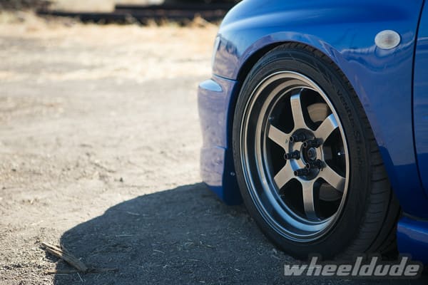 2002 Subaru Impreza with 17x9 Rota Grid-V wheels