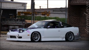 1989 Nissan S13 with 18x9.5 Work Emotion CR-Kai wheels