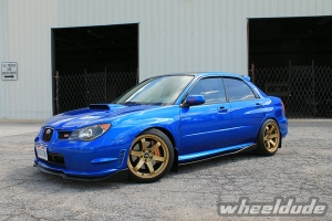 2006 Subaru Impreza WRX with 18x9.5 Rota Grid wheels