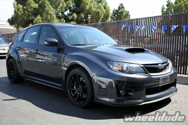 2014 Subaru Impreza WRX with 18x9.5 Rota SS10 wheels