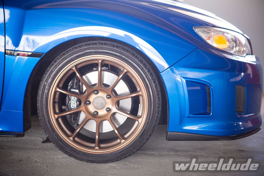 2011 Subaru Impreza with 18x9.5 Rota SS10 wheels