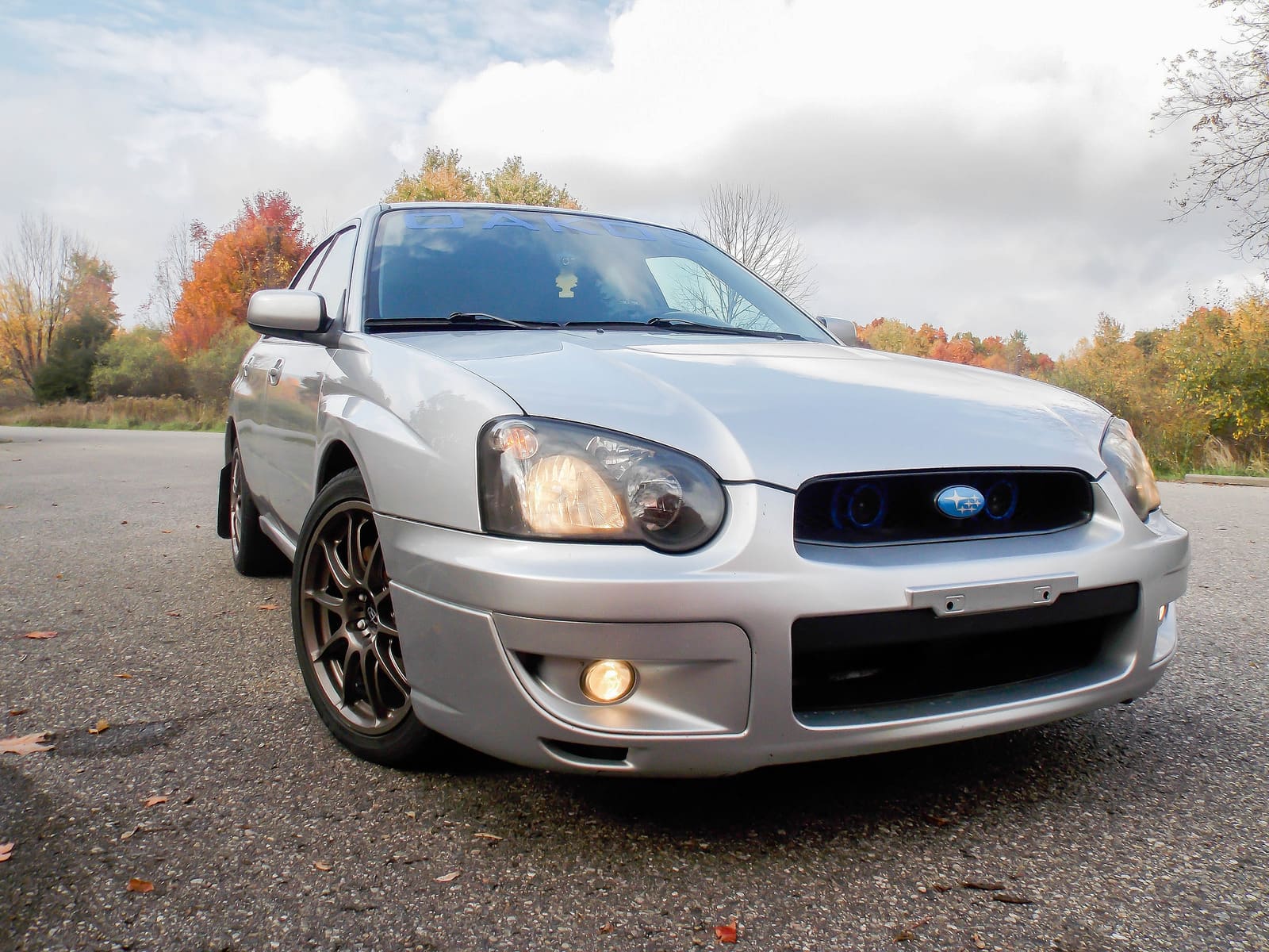 2004 Subaru Impreza with Rota Tarmac 2 wheels