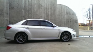 2010 Subaru Impreza with 18x8.5 Rota SS10 wheels