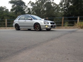2004 Subaru Impreza WRX with 18x8 Rota Torque wheels
