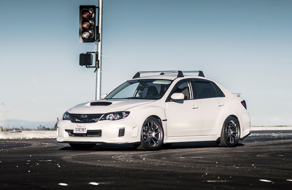 2013 Subaru Impreza WRX with 18x9.5 Rota Torque wheels