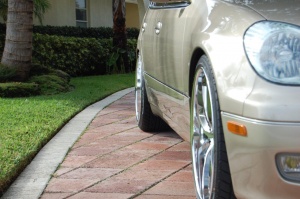 2001 Lexus GS 300 with 20x8.5 Weds Kranze Vishunu SBC wheels