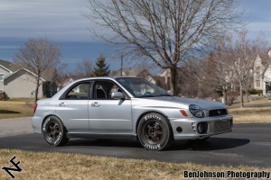 2002 Subaru Impreza WRX with 15x7 Rota Slipstream wheels