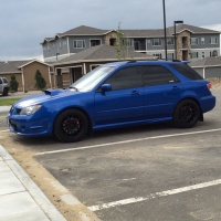 2006 Subaru Impreza WRX with 17x8 Rota Torque wheels