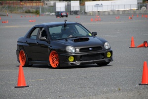 2002 Subaru Impreza WRX with 18x10 Rota SVN wheels