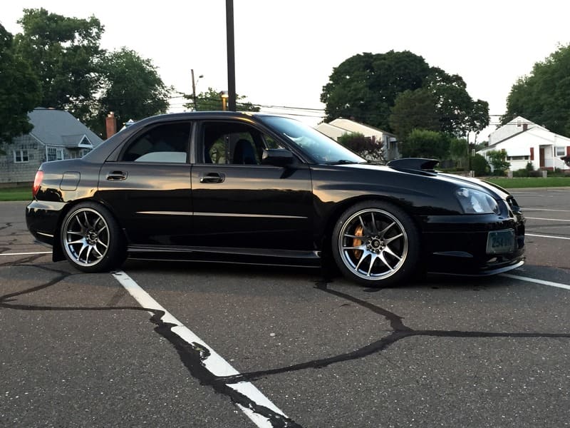 2004 Subaru Impreza WRX with 18x9.5 Rota Torque wheels