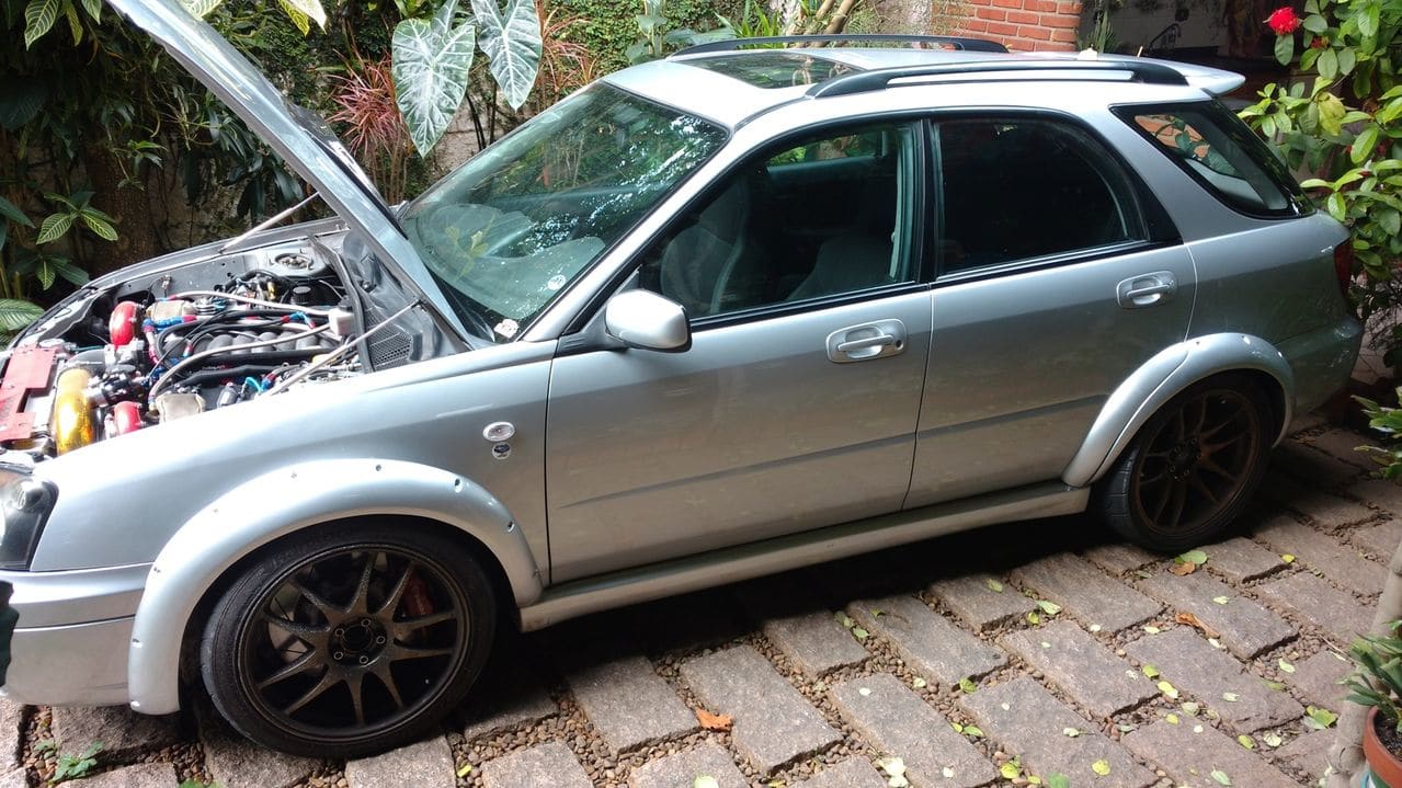 2004 Subaru Impreza WRX with 18x8 Rota Torque wheels