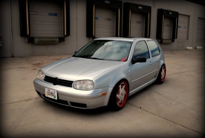 2002 Volkswagen Golf with 17x9.5 Chevrolet Corvette wheels