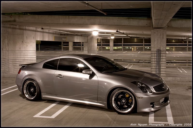 2003 Infiniti G35 with 19x9.5 Junction Produce Scara wheels