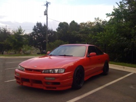 1998 Nissan S14 with 18x9.5 Enkei rpf1 wheels