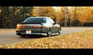 1993 Nissan S13 with 17x9 5zigen FN01R-C wheels