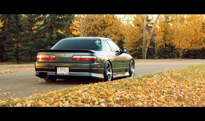 1993 Nissan S13 with 17x9 5zigen FN01R-C wheels
