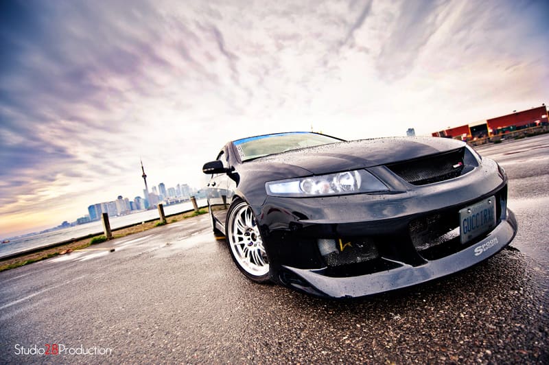 2008 Acura TSX with 18x8 Volk Racing RE30 wheels