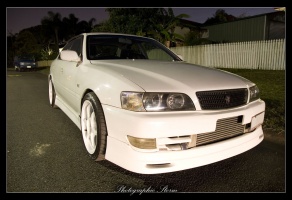 1998 Toyota Chaser with 18x9 Buddy Club P1 wheels